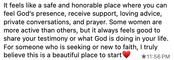Community testimony