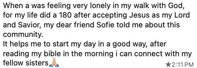 Community testimony