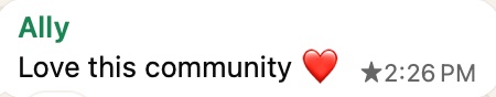 Community testimony